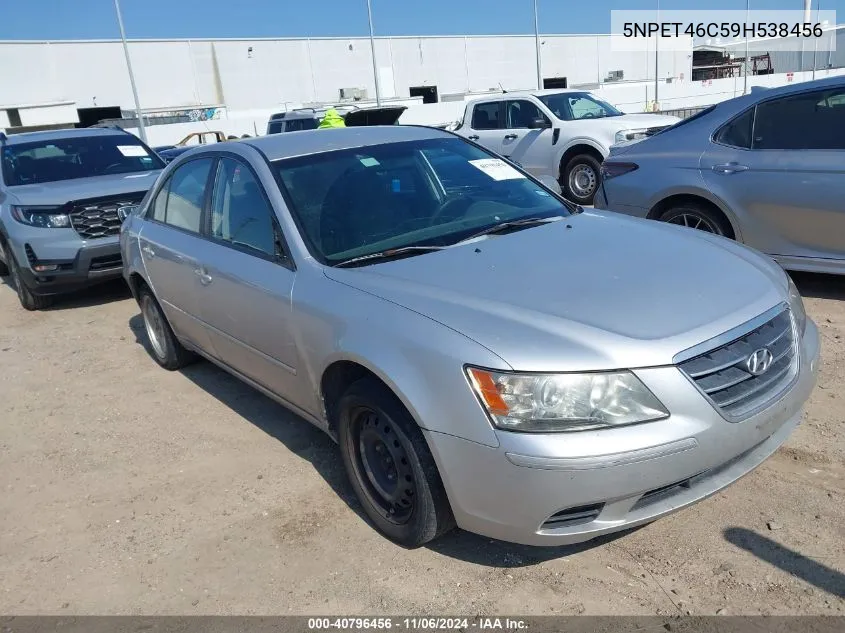 2009 Hyundai Sonata Gls VIN: 5NPET46C59H538456 Lot: 40796456