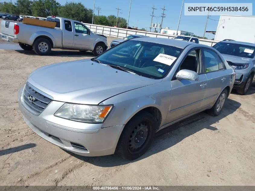 2009 Hyundai Sonata Gls VIN: 5NPET46C59H538456 Lot: 40796456