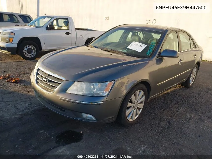 2009 Hyundai Sonata Limited V6 VIN: 5NPEU46FX9H447500 Lot: 40802251