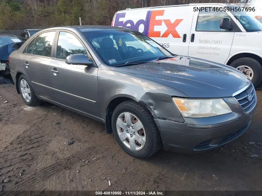 2009 Hyundai Sonata Gls VIN: 5NPET46C59H567696 Lot: 40810950