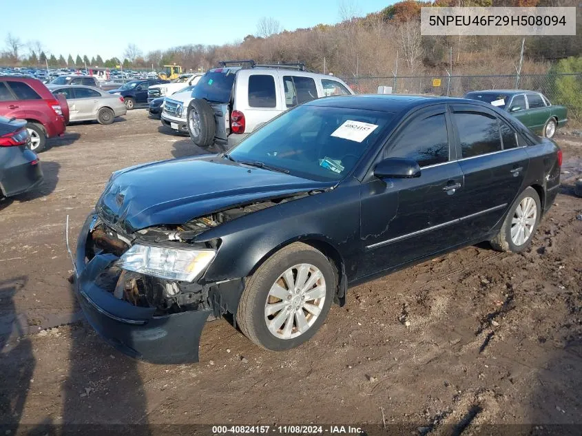 2009 Hyundai Sonata Limited V6 VIN: 5NPEU46F29H508094 Lot: 40824157