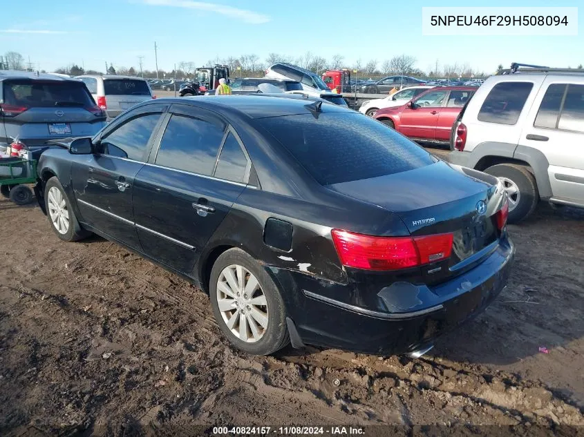 2009 Hyundai Sonata Limited V6 VIN: 5NPEU46F29H508094 Lot: 40824157