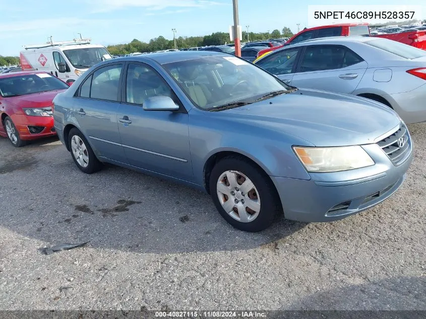 2009 Hyundai Sonata Gls VIN: 5NPET46C89H528357 Lot: 40827115