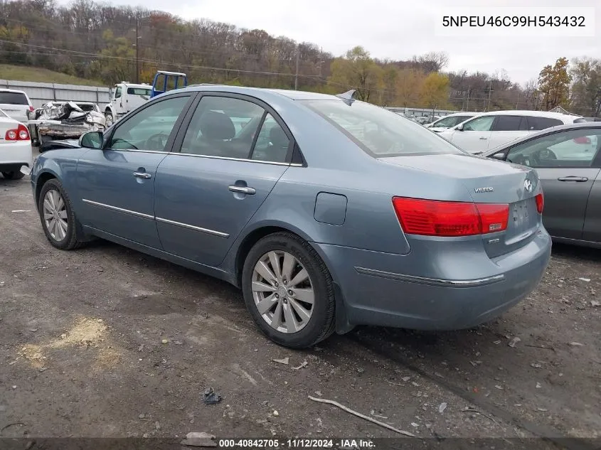 2009 Hyundai Sonata Limited VIN: 5NPEU46C99H543432 Lot: 40842705