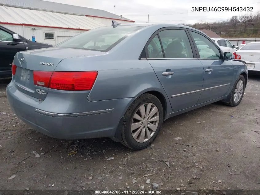 2009 Hyundai Sonata Limited VIN: 5NPEU46C99H543432 Lot: 40842705