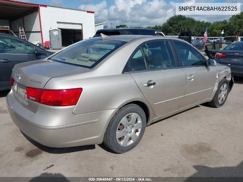 2010 Hyundai Sonata Gls VIN: 5NPET4AC8AH622525 Lot: 39640847