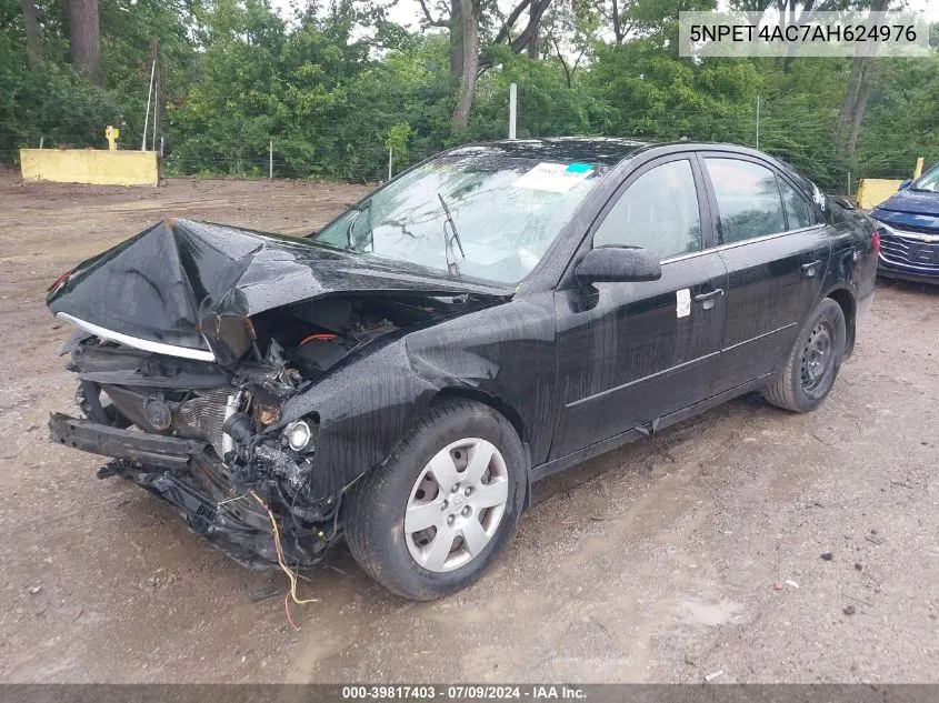 5NPET4AC7AH624976 2010 Hyundai Sonata Gls