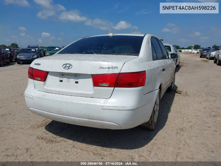 5NPET4AC8AH598226 2010 Hyundai Sonata Gls