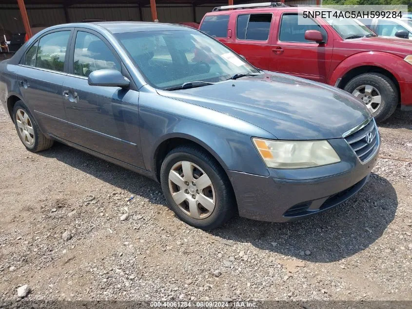 2010 Hyundai Sonata Gls VIN: 5NPET4AC5AH599284 Lot: 40061284