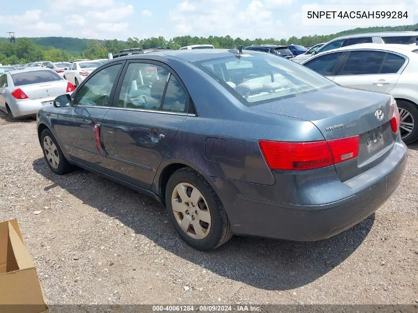 2010 Hyundai Sonata Gls VIN: 5NPET4AC5AH599284 Lot: 40061284