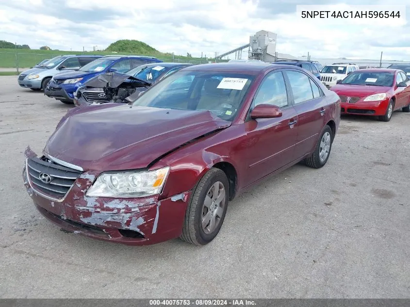 2010 Hyundai Sonata Gls VIN: 5NPET4AC1AH596544 Lot: 40075753