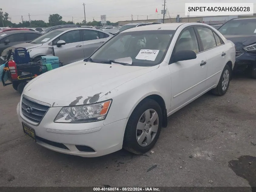 2010 Hyundai Sonata Gls VIN: 5NPET4AC9AH636028 Lot: 40168074