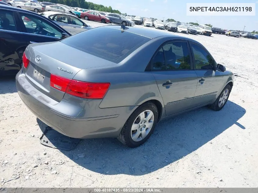 2010 Hyundai Sonata Gls VIN: 5NPET4AC3AH621198 Lot: 40187435