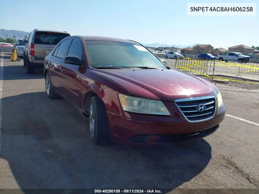 2010 Hyundai Sonata Gls VIN: 5NPET4AC8AH606258 Lot: 40290159