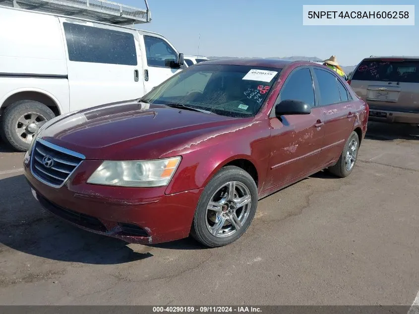 2010 Hyundai Sonata Gls VIN: 5NPET4AC8AH606258 Lot: 40290159