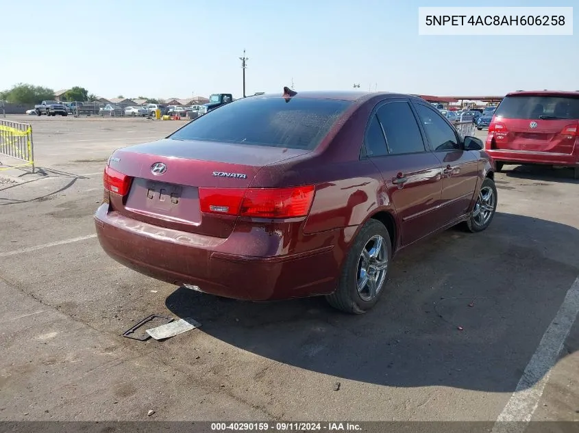 5NPET4AC8AH606258 2010 Hyundai Sonata Gls