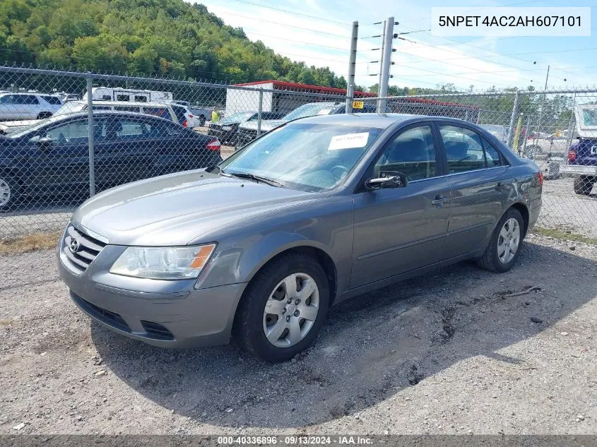 5NPET4AC2AH607101 2010 Hyundai Sonata Gls