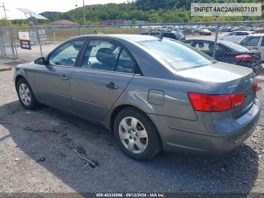 5NPET4AC2AH607101 2010 Hyundai Sonata Gls