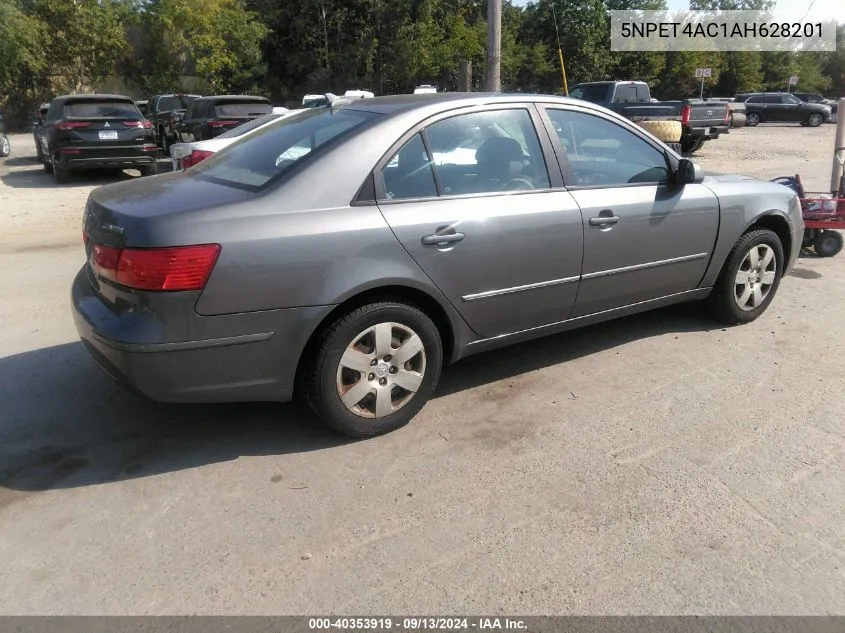 5NPET4AC1AH628201 2010 Hyundai Sonata Gls