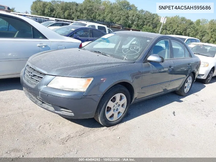 2010 Hyundai Sonata Gls VIN: 5NPET4AC5AH595686 Lot: 40494292