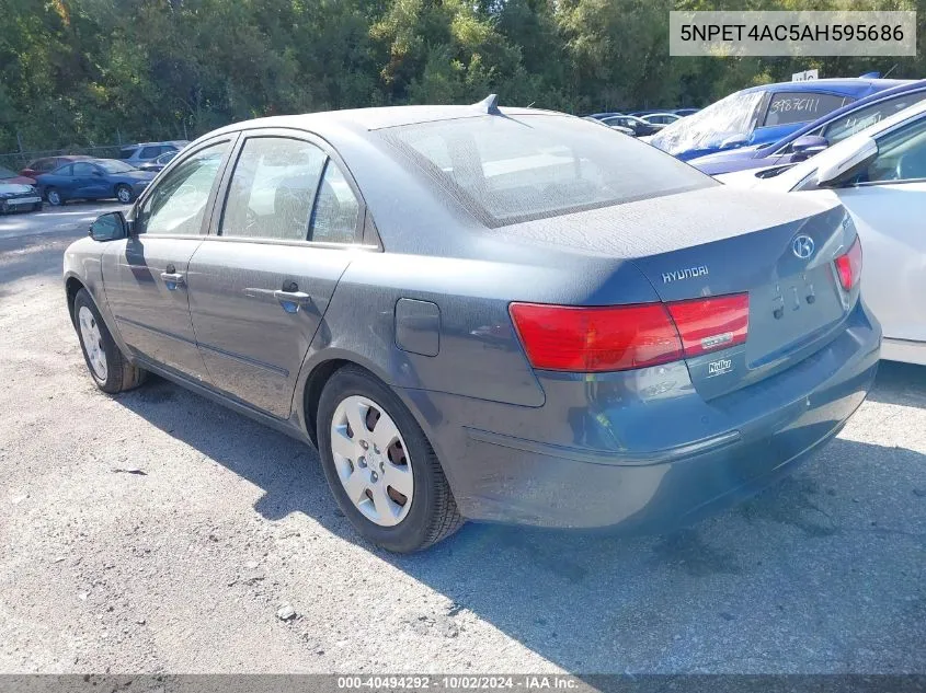 2010 Hyundai Sonata Gls VIN: 5NPET4AC5AH595686 Lot: 40494292