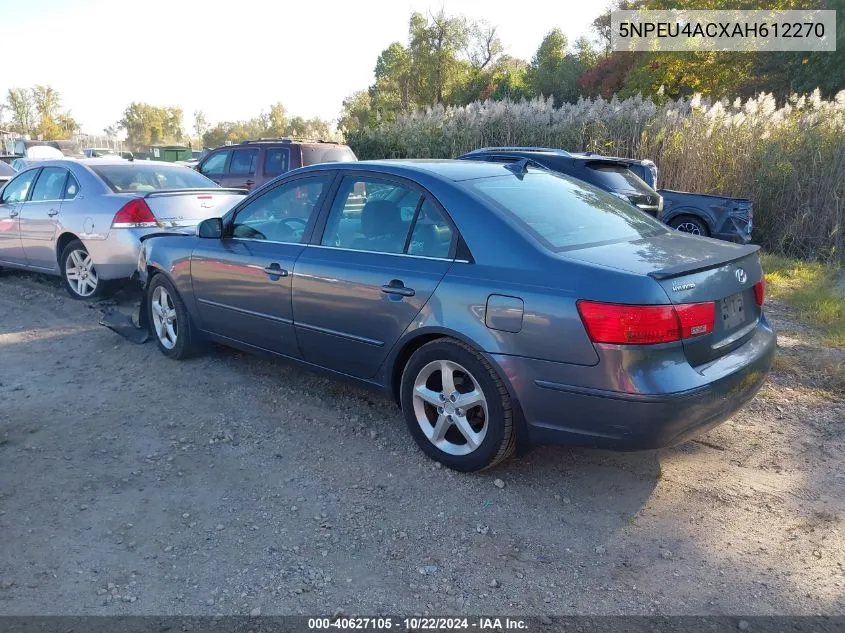 2010 Hyundai Sonata Se VIN: 5NPEU4ACXAH612270 Lot: 40627105