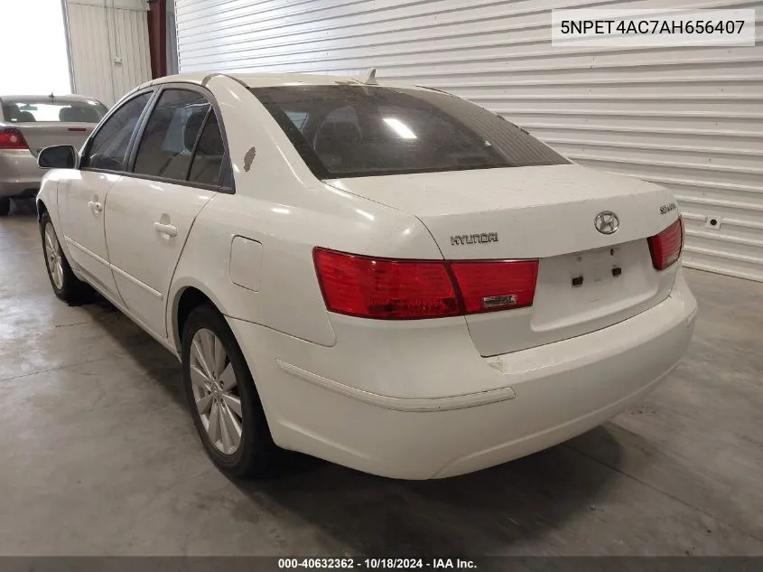 5NPET4AC7AH656407 2010 Hyundai Sonata Gls