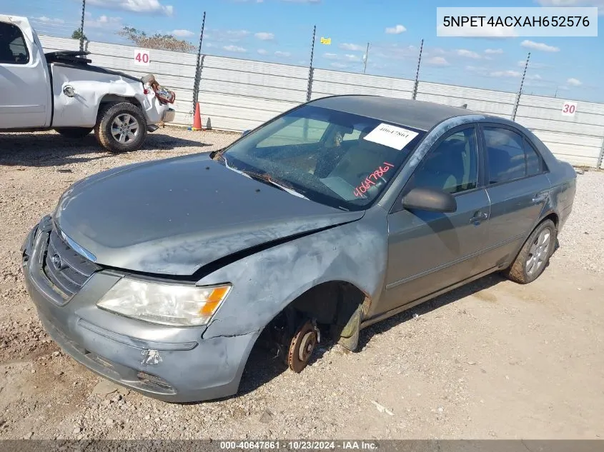 2010 Hyundai Sonata Gls VIN: 5NPET4ACXAH652576 Lot: 40647861