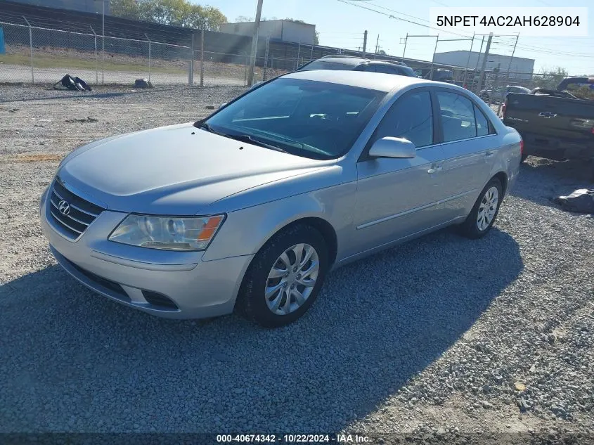 2010 Hyundai Sonata Gls VIN: 5NPET4AC2AH628904 Lot: 40674342