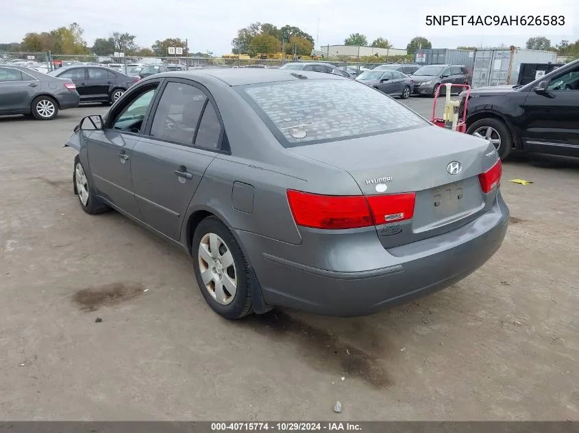 2010 Hyundai Sonata Gls VIN: 5NPET4AC9AH626583 Lot: 40715774