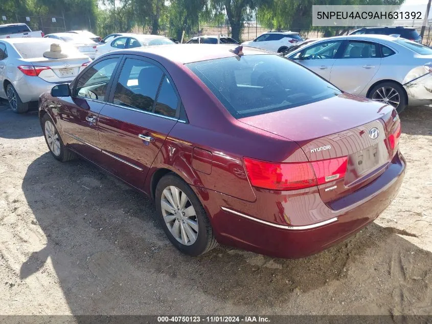 2010 Hyundai Sonata Limited VIN: 5NPEU4AC9AH631392 Lot: 40750123