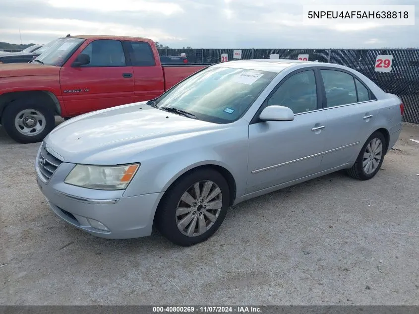 2010 Hyundai Sonata Limited V6 VIN: 5NPEU4AF5AH638818 Lot: 40800269