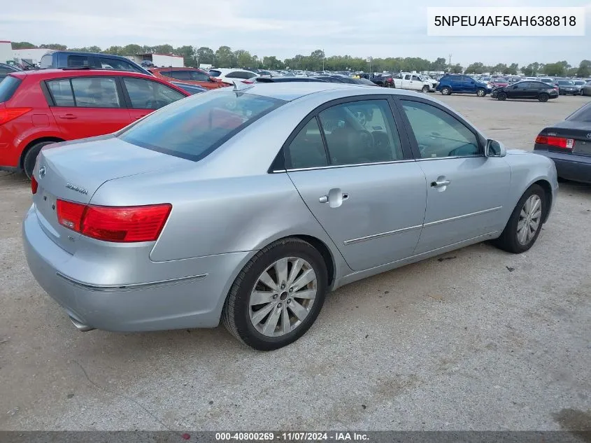 2010 Hyundai Sonata Limited V6 VIN: 5NPEU4AF5AH638818 Lot: 40800269