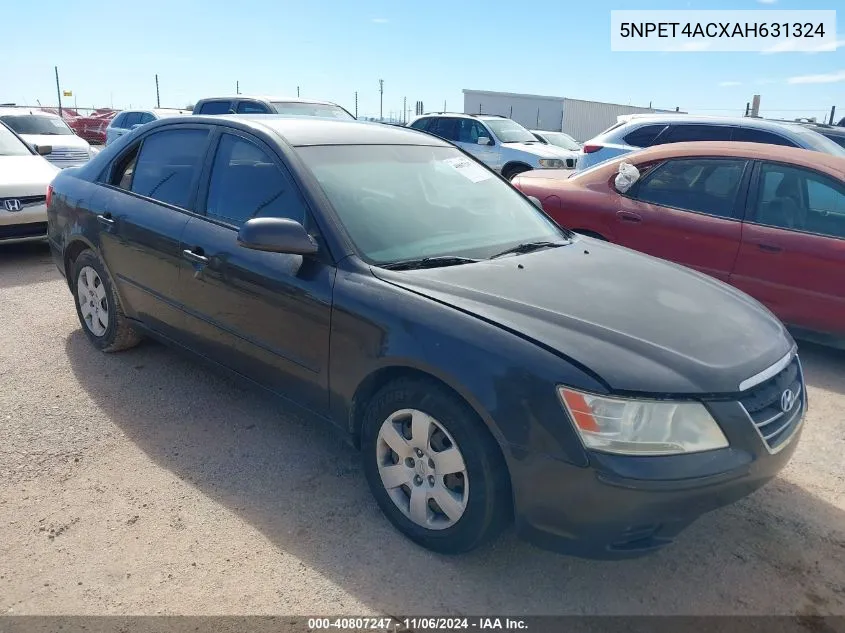 2010 Hyundai Sonata Gls VIN: 5NPET4ACXAH631324 Lot: 40807247