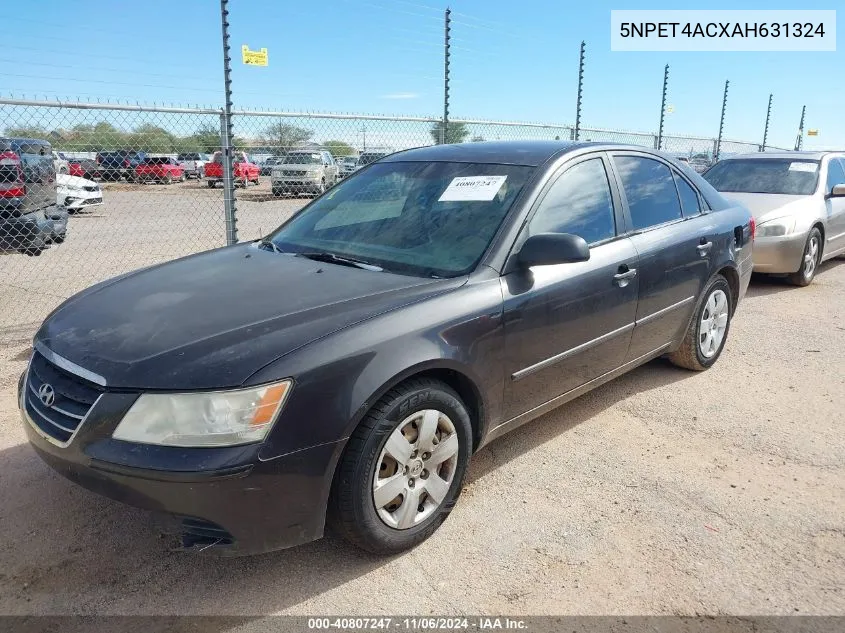 2010 Hyundai Sonata Gls VIN: 5NPET4ACXAH631324 Lot: 40807247