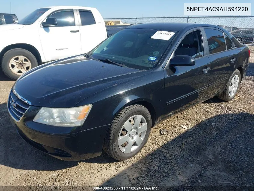 2010 Hyundai Sonata Gls VIN: 5NPET4AC9AH594220 Lot: 40823253