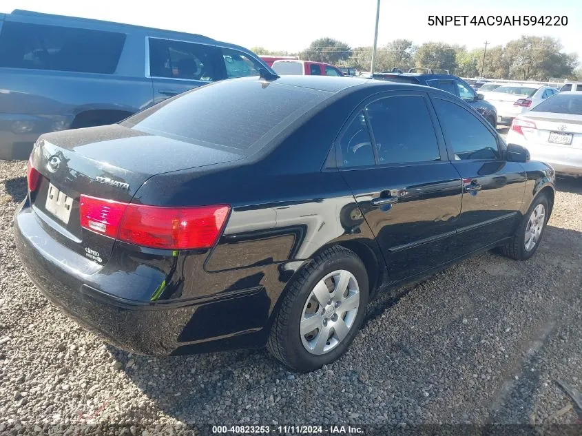 2010 Hyundai Sonata Gls VIN: 5NPET4AC9AH594220 Lot: 40823253