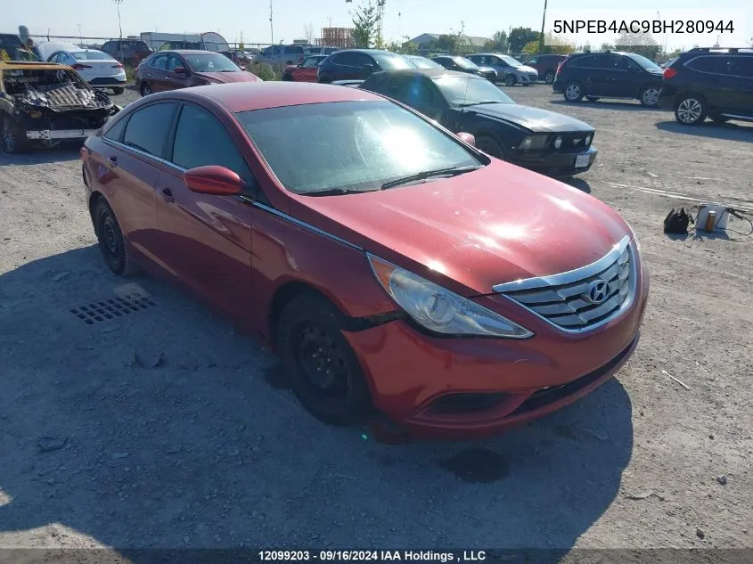 2011 Hyundai Sonata VIN: 5NPEB4AC9BH280944 Lot: 12099203