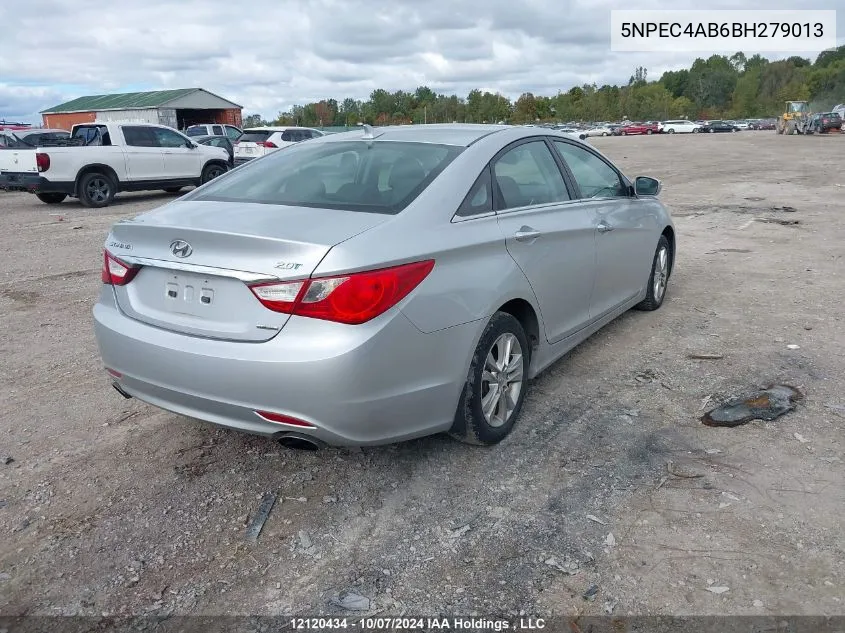 2011 Hyundai Sonata Se/Limited VIN: 5NPEC4AB6BH279013 Lot: 12120434