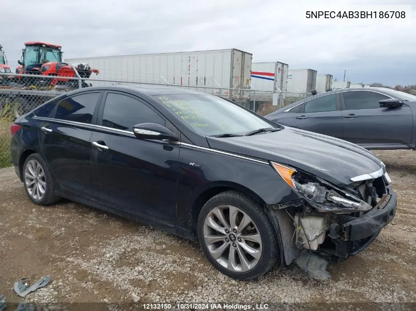 2011 Hyundai Sonata Se/Limited VIN: 5NPEC4AB3BH186708 Lot: 12132150