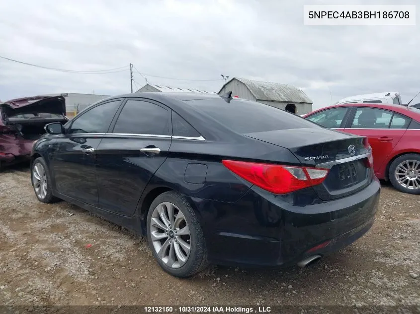 2011 Hyundai Sonata Se/Limited VIN: 5NPEC4AB3BH186708 Lot: 12132150