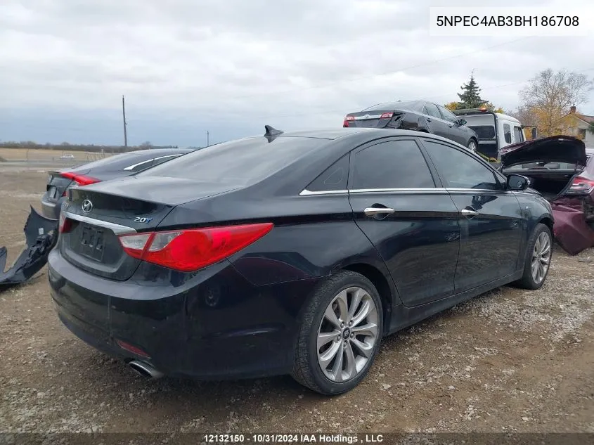 2011 Hyundai Sonata Se/Limited VIN: 5NPEC4AB3BH186708 Lot: 12132150