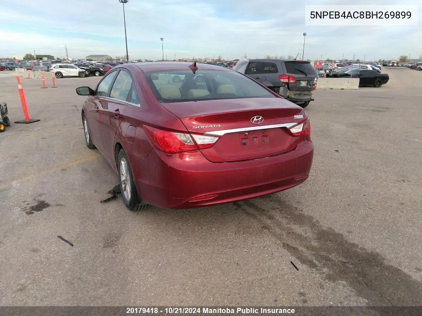 2011 Hyundai Sonata Gls VIN: 5NPEB4AC8BH269899 Lot: 20179418