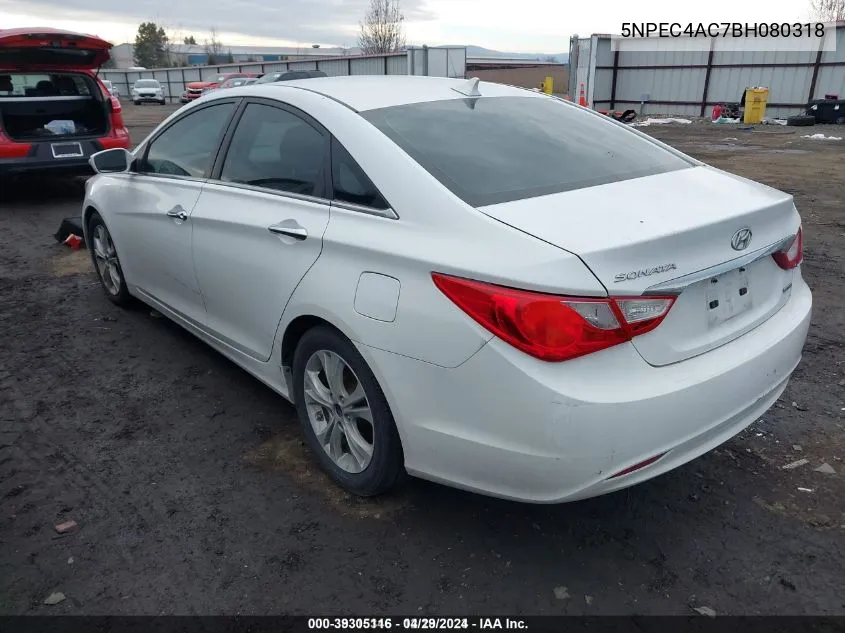 2011 Hyundai Sonata Limited VIN: 5NPEC4AC7BH080318 Lot: 39305116