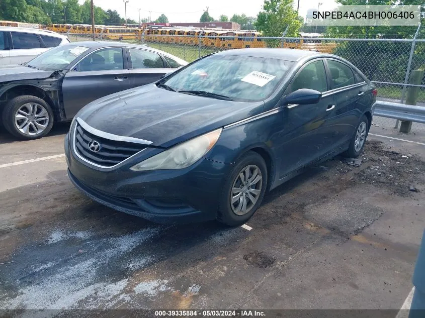 5NPEB4AC4BH006406 2011 Hyundai Sonata Gls