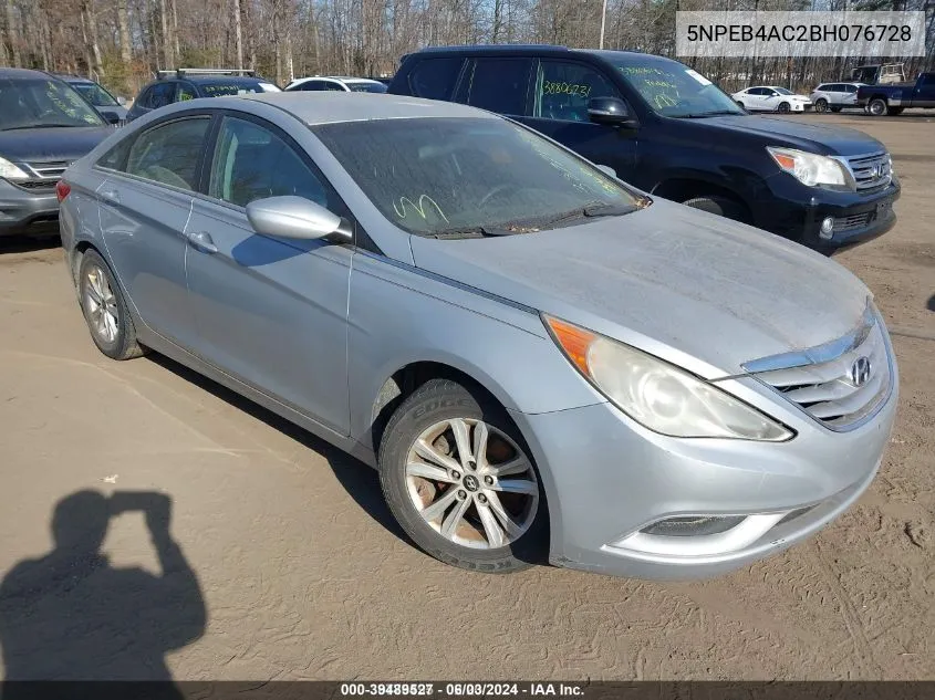 2011 Hyundai Sonata Gls VIN: 5NPEB4AC2BH076728 Lot: 39489527