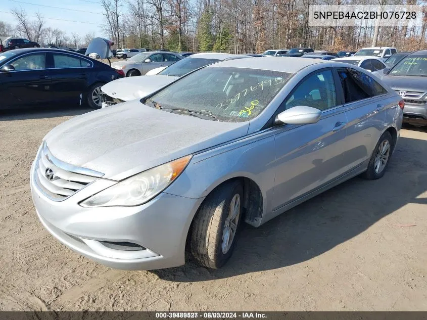 2011 Hyundai Sonata Gls VIN: 5NPEB4AC2BH076728 Lot: 39489527