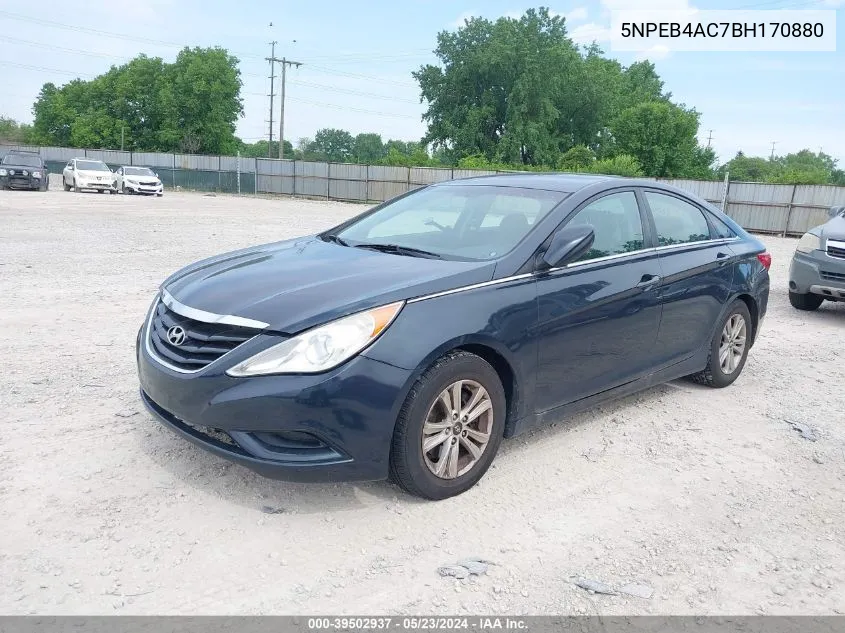 2011 Hyundai Sonata Gls VIN: 5NPEB4AC7BH170880 Lot: 39502937