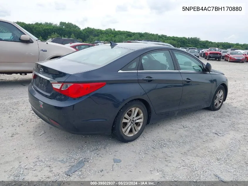 2011 Hyundai Sonata Gls VIN: 5NPEB4AC7BH170880 Lot: 39502937