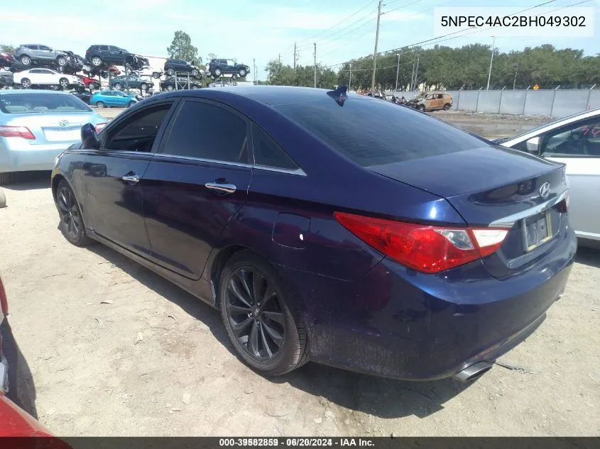 5NPEC4AC2BH049302 2011 Hyundai Sonata Se